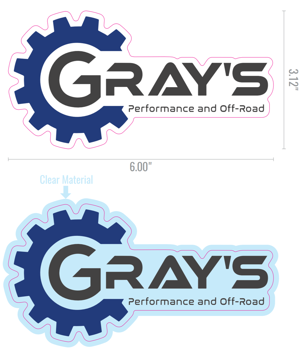 Gray's Performance Stickers